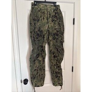 US Navy NWU Type III Digital Camo Cargo Trousers Medium-Long FLAWS